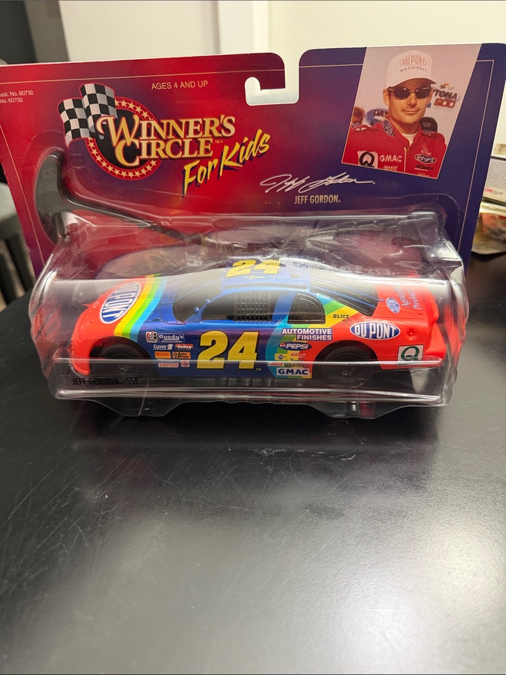 Winner's Circle For Kids #24 Die-Cast Race Car Toy - Blue & Red